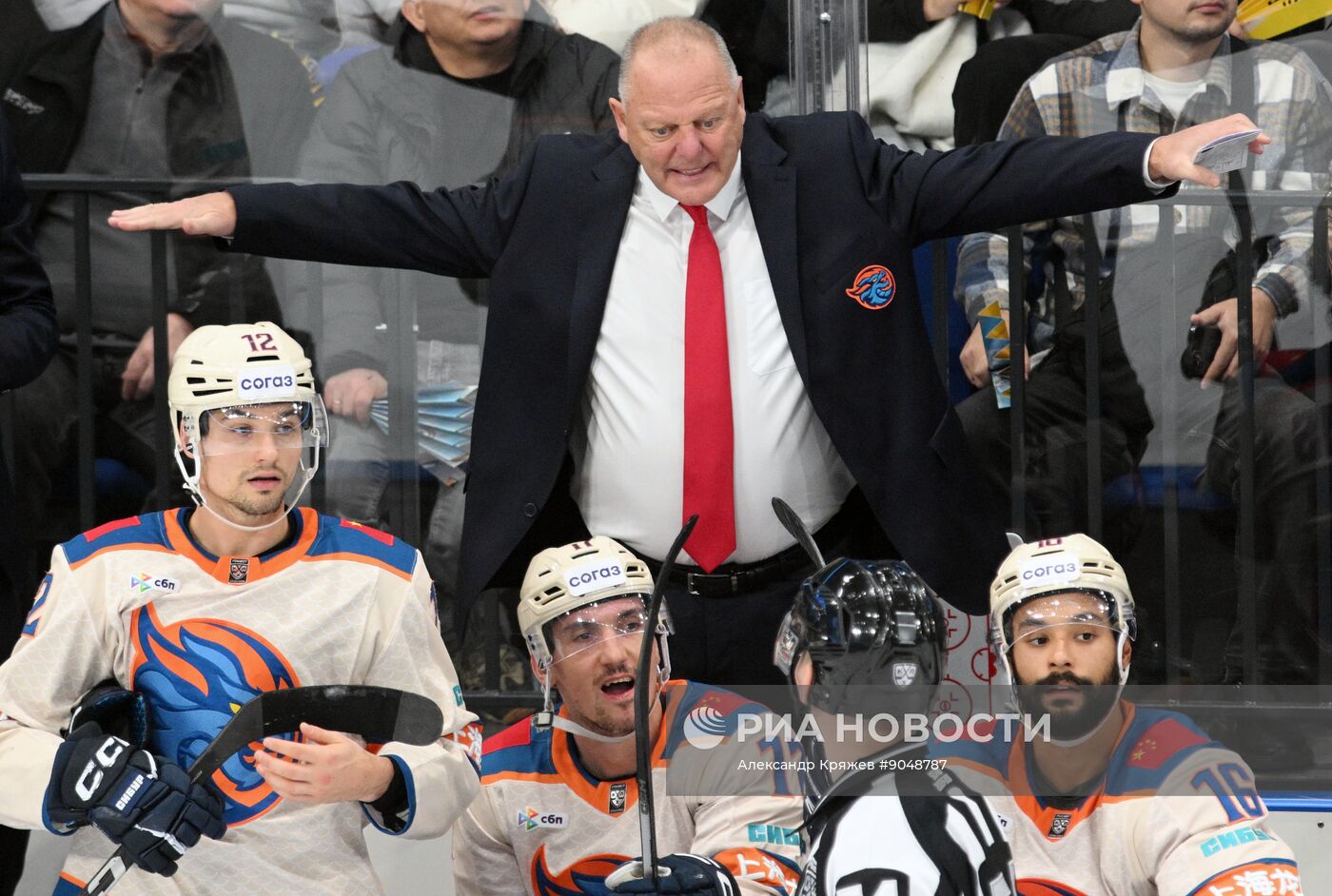 Хоккей. КХЛ. "Сибирь" (Новосибирск) - "Шанхайские Драконы" (Шанхай)