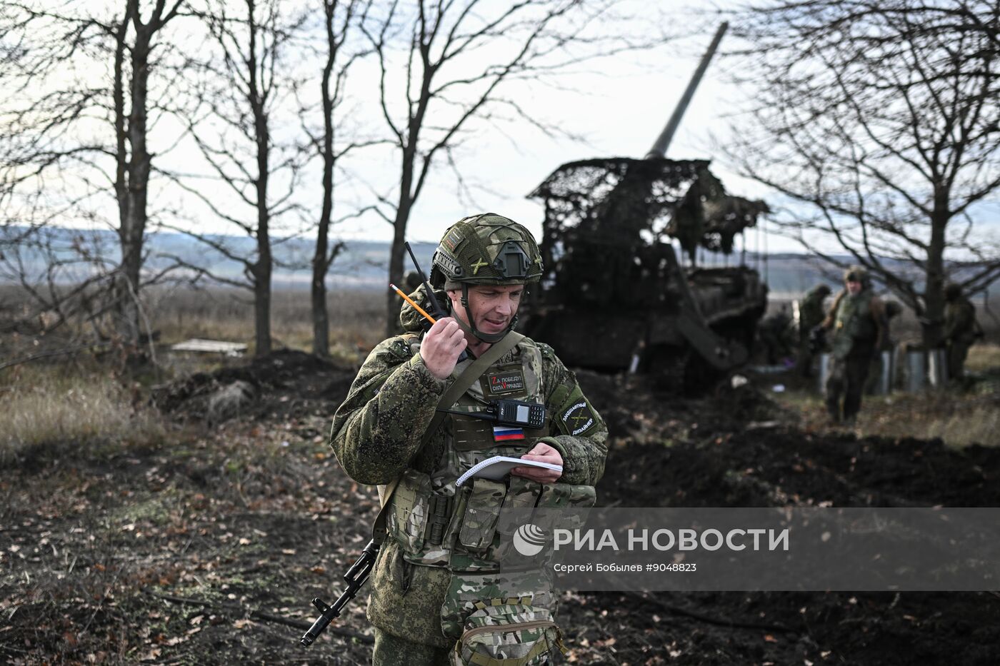 Боевая работа расчета САУ 2С7 "Пион" 45-й артбригады на Купянском направлении