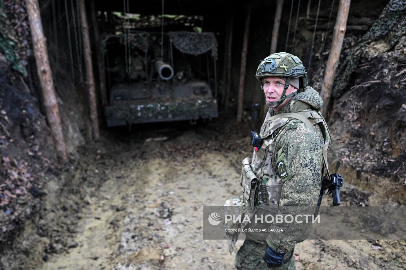 Боевая работа расчета САУ 2С7 "Пион" 45-й артбригады на Купянском направлении