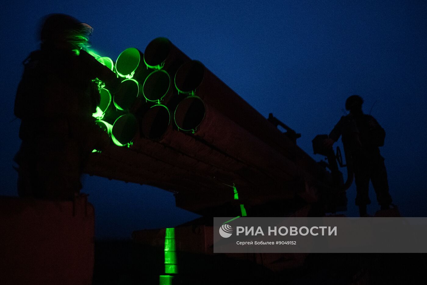 Боевая работа расчета РСЗО "Ураган" на Купянском участке фронта