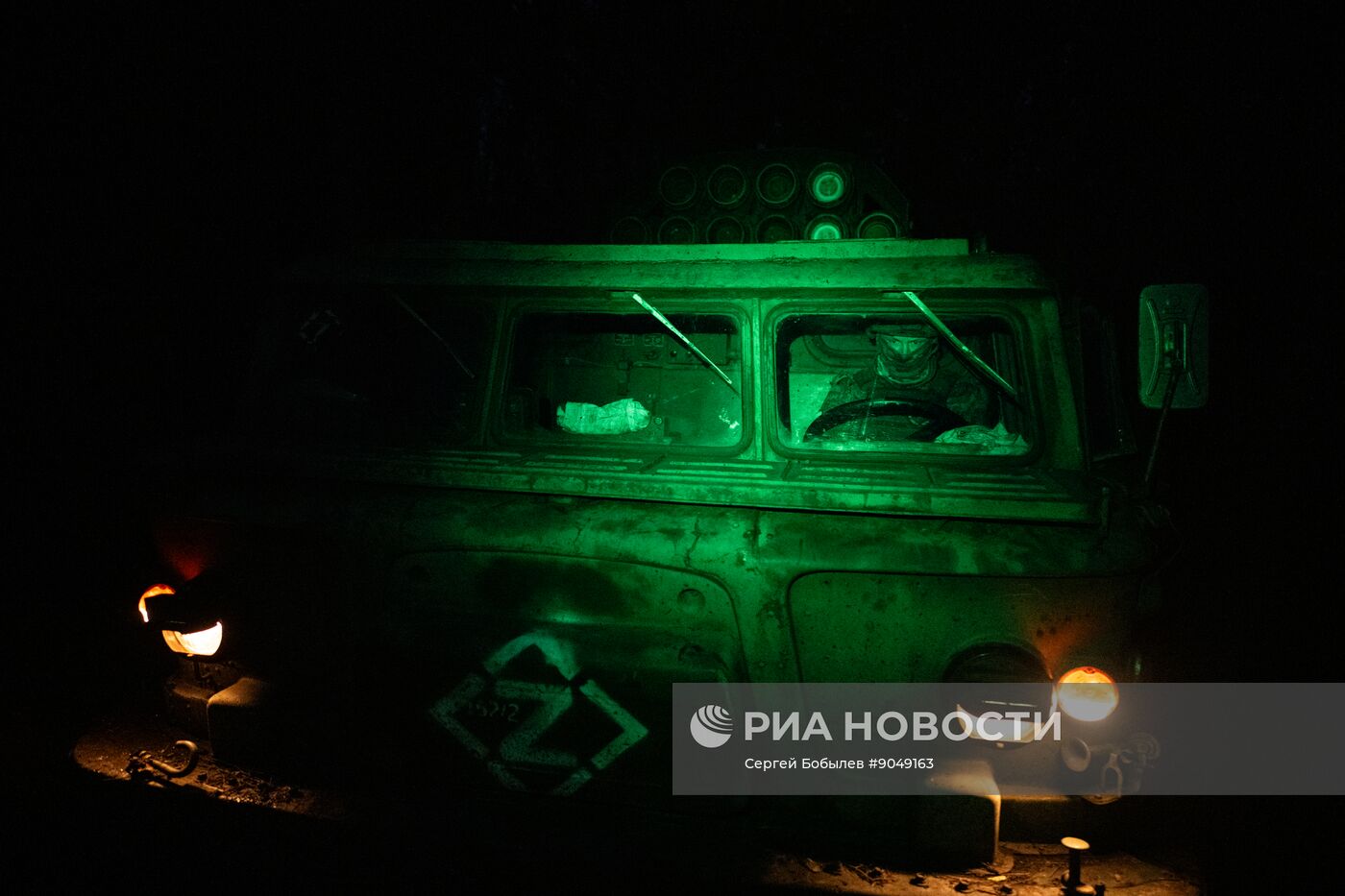 Боевая работа расчета РСЗО "Ураган" на Купянском участке фронта