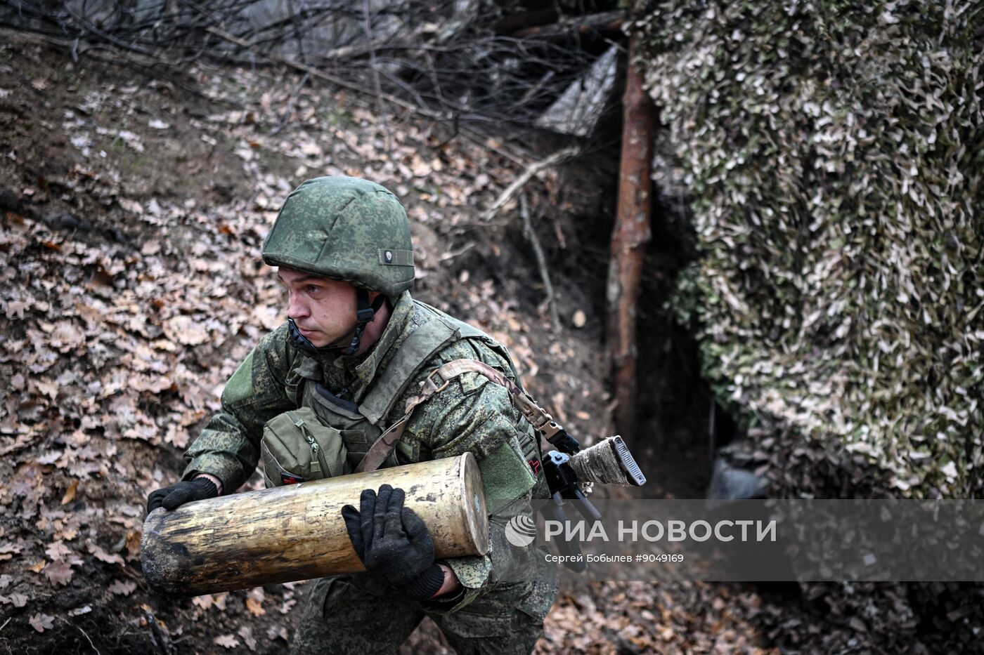 Боевая работа расчета САУ "Мста-С" на Купянском участке фронта