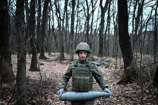 Боевая работа расчета САУ "Мста-С" на Купянском участке фронта