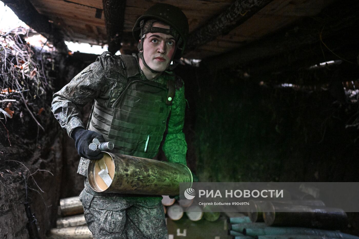 Боевая работа расчета САУ "Мста-С" на Купянском участке фронта