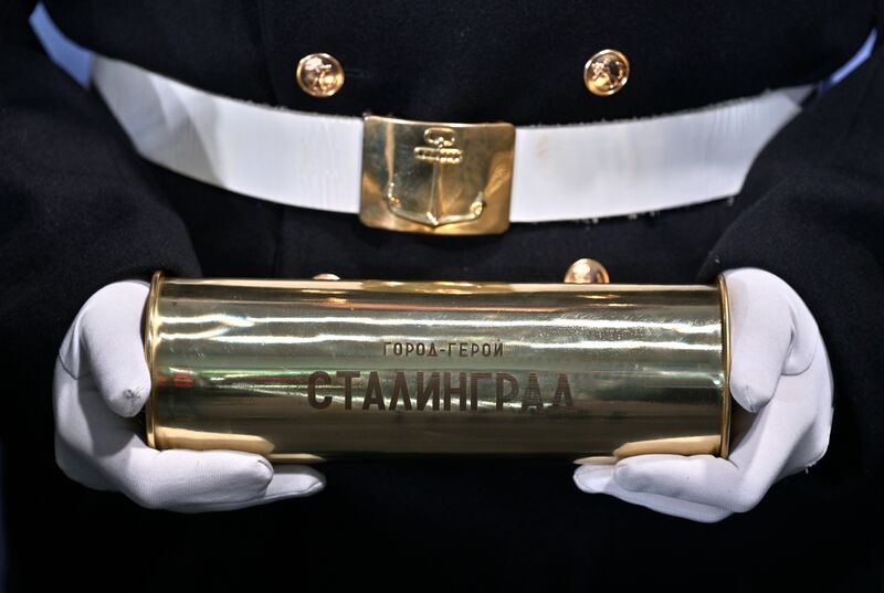 Закладка атомного ледокола "Сталинград"