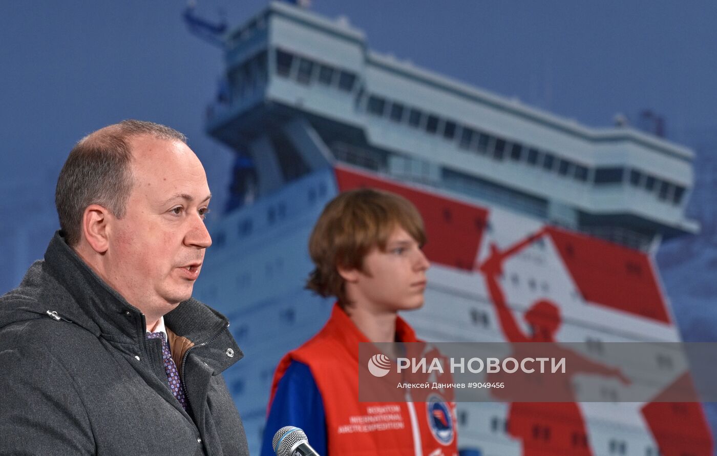 Закладка атомного ледокола "Сталинград"