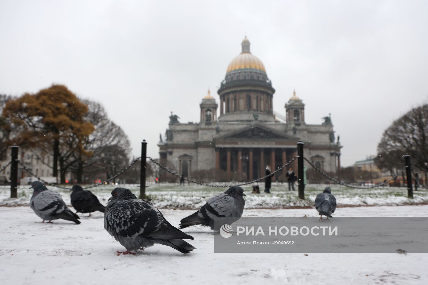 Снег в Санкт-Петербурге