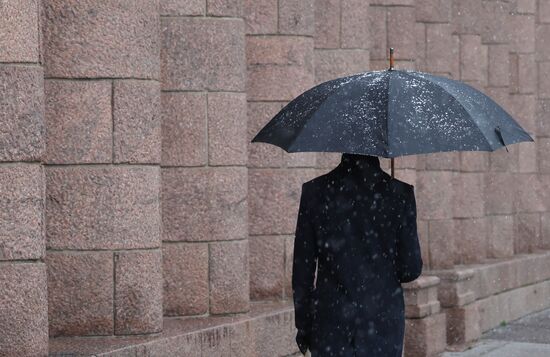 Снег в Санкт-Петербурге