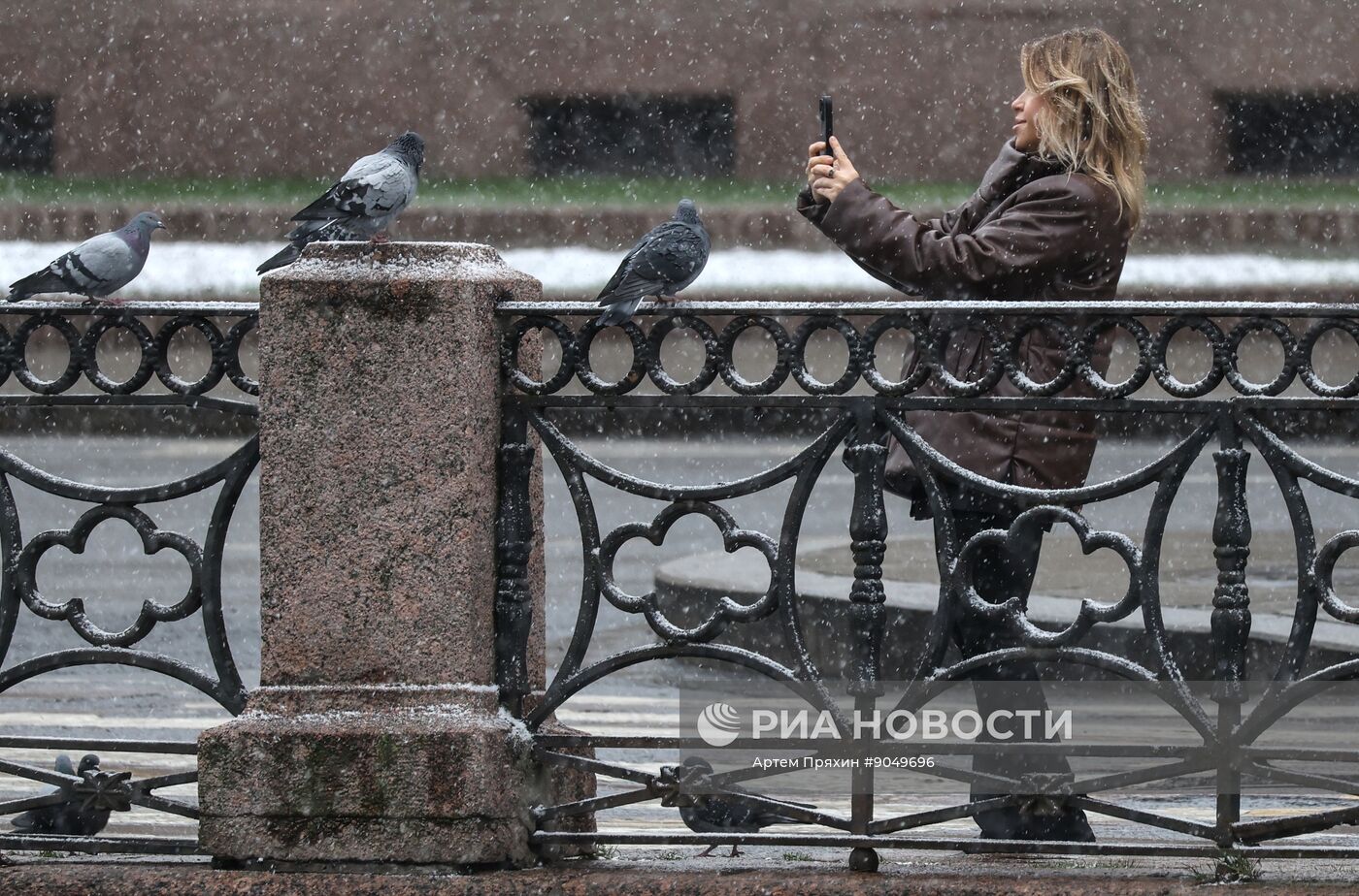 Снег в Санкт-Петербурге