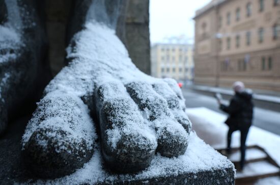 Снег в Санкт-Петербурге