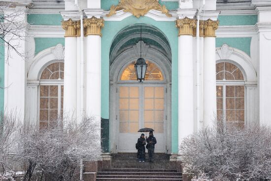 Снег в Санкт-Петербурге