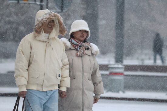 Снег в Санкт-Петербурге