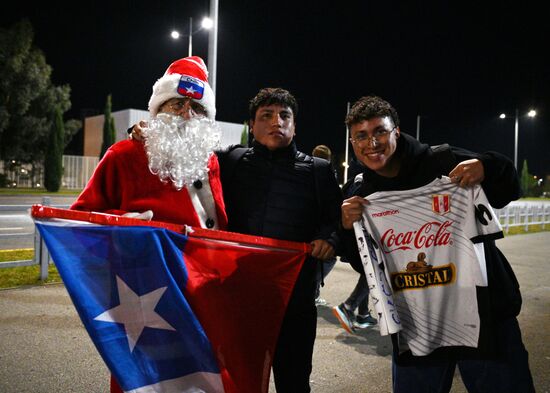 Товарищеский матч по футболу между сборными Чили и Перу