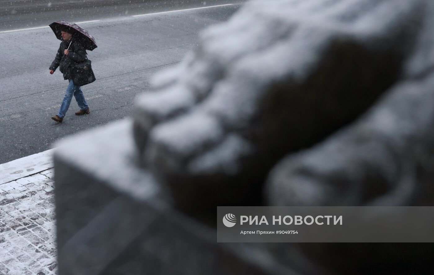 Снег в Санкт-Петербурге
