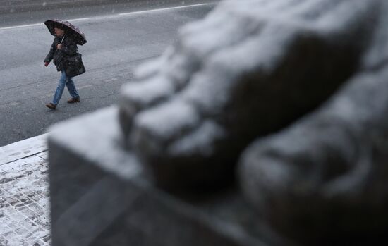 Снег в Санкт-Петербурге