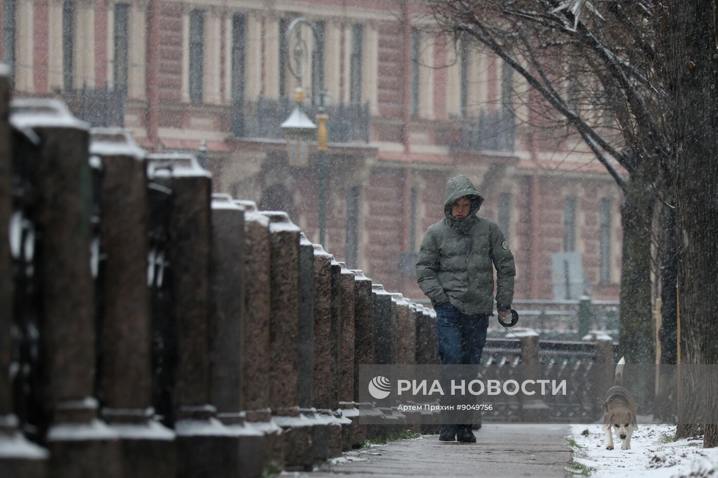 Снег в Санкт-Петербурге
