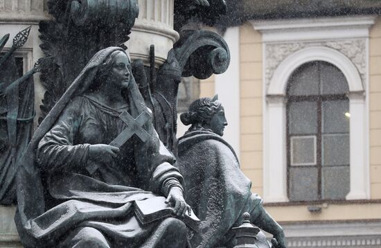 Снег в Санкт-Петербурге