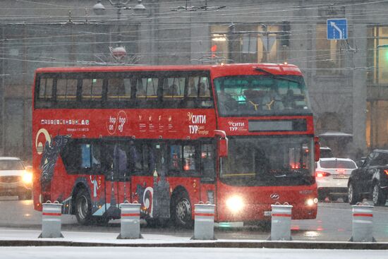 Снег в Санкт-Петербурге