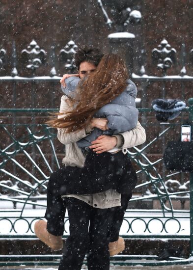 Снег в Санкт-Петербурге