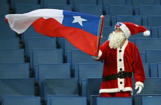 Товарищеский матч по футболу между сборными Чили и Перу