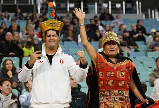 Товарищеский матч по футболу между сборными Чили и Перу