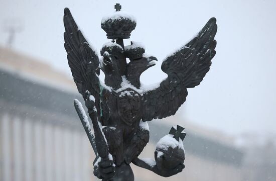 Снег в Санкт-Петербурге