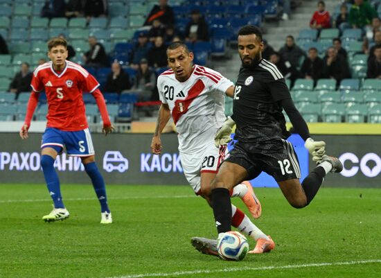 Товарищеский матч по футболу между сборными Чили и Перу