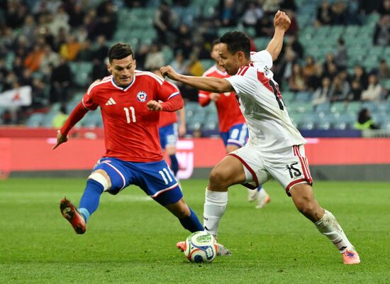 Товарищеский матч по футболу между сборными Чили и Перу