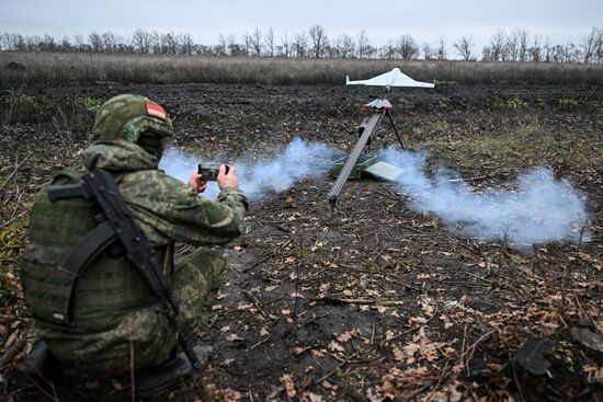 Боевая работа расчета БПЛА на Купянском участке фронта