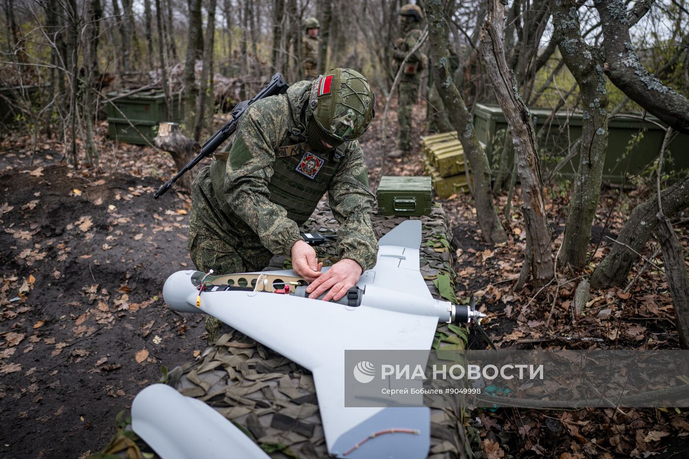 Боевая работа расчета БПЛА на Купянском участке фронта