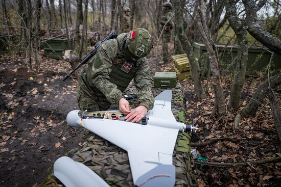 Боевая работа расчета БПЛА на Купянском участке фронта