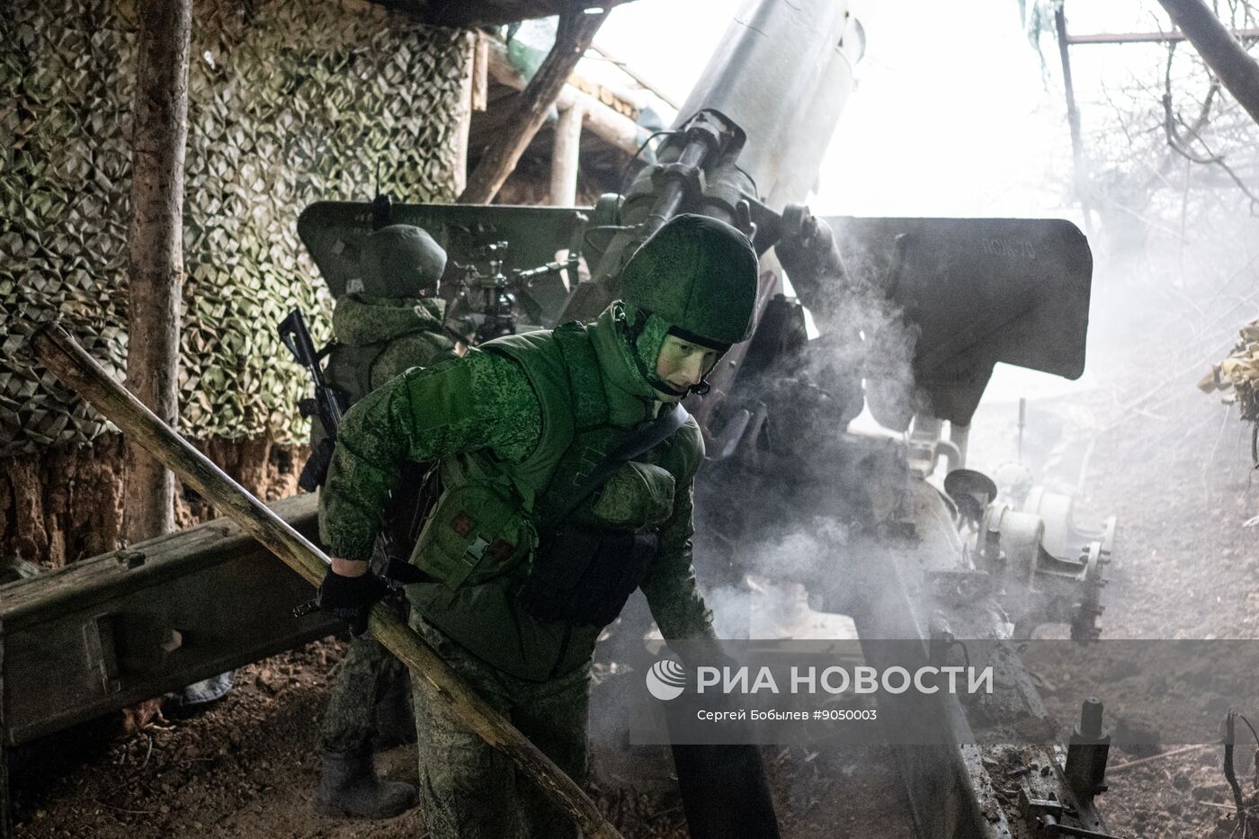 Боевая работа расчета "Гиацинт-Б" на Купянском участке фронта 