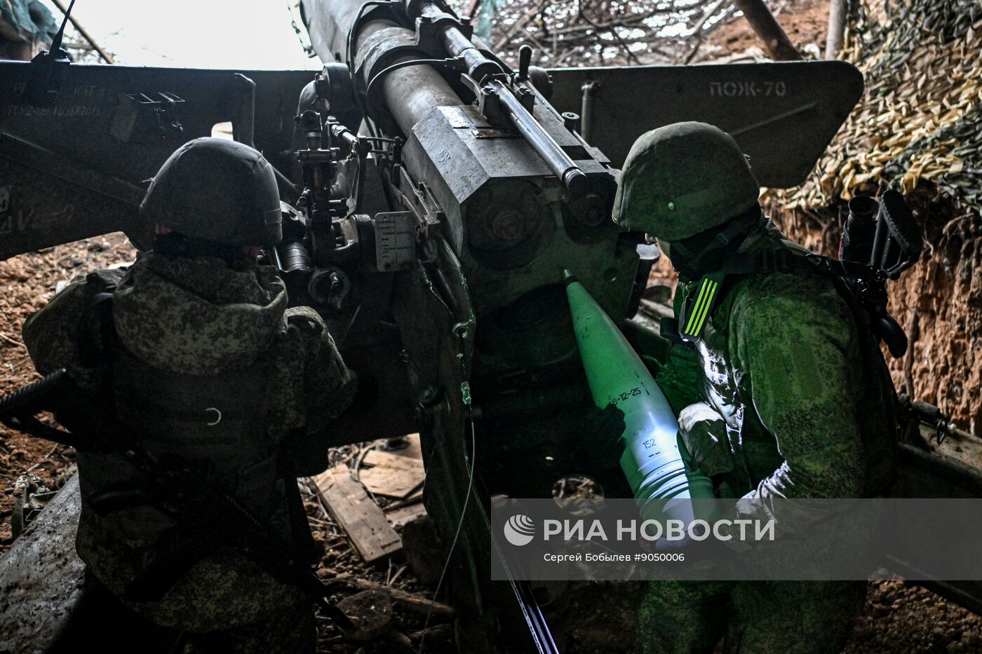 Боевая работа расчета "Гиацинт-Б" на Купянском участке фронта 