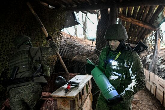 Боевая работа расчета "Гиацинт-Б" на Купянском участке фронта 