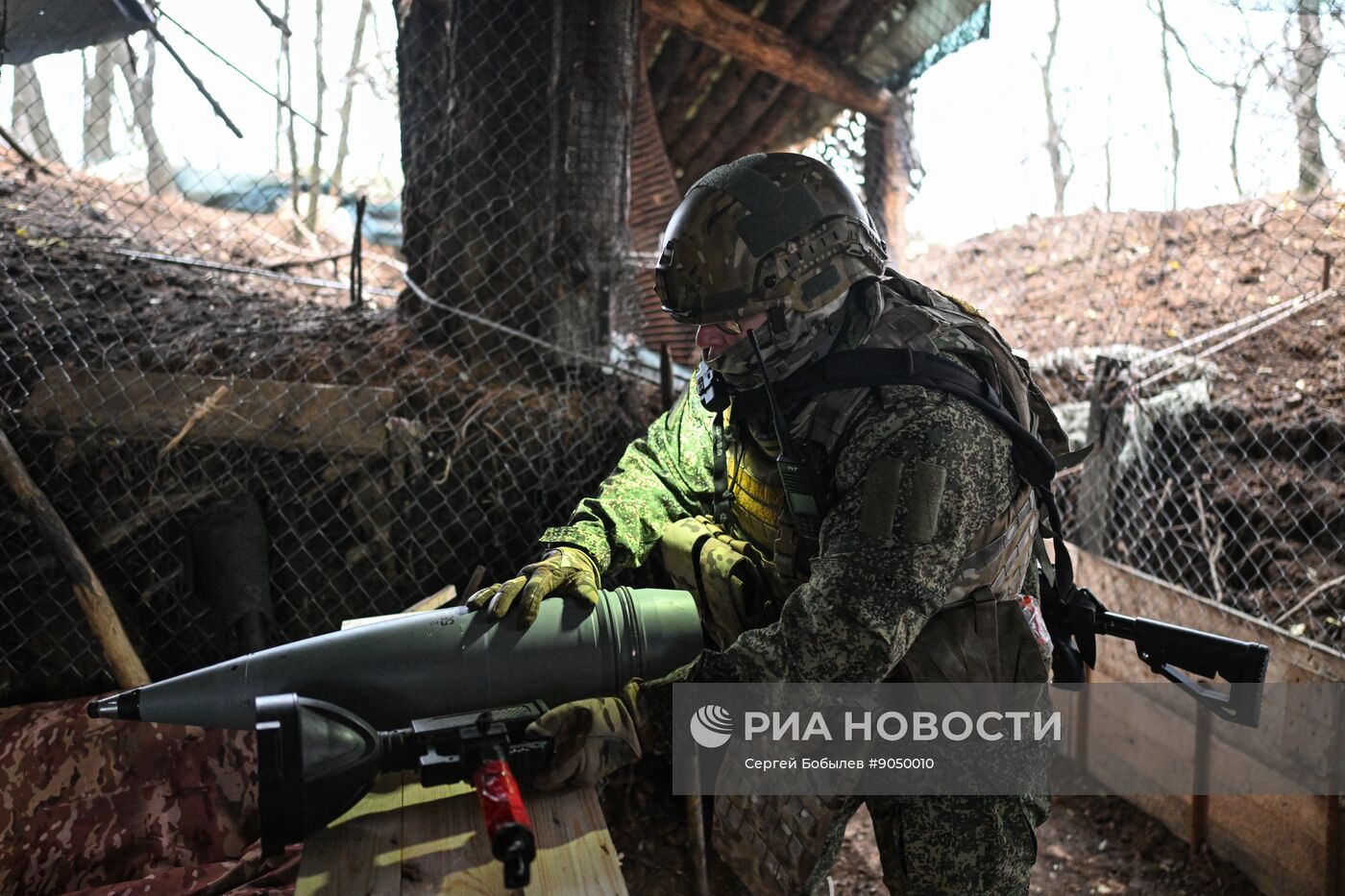 Боевая работа расчета "Гиацинт-Б" на Купянском участке фронта