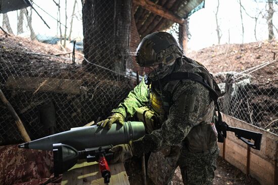 Боевая работа расчета "Гиацинт-Б" на Купянском участке фронта 