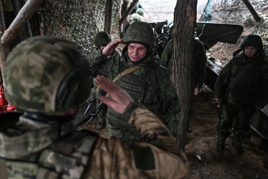 Боевая работа расчета "Гиацинт-Б" на Купянском участке фронта 