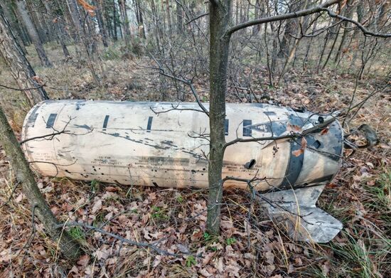 Обломки сбитых ракет ATACMS в Воронеже
