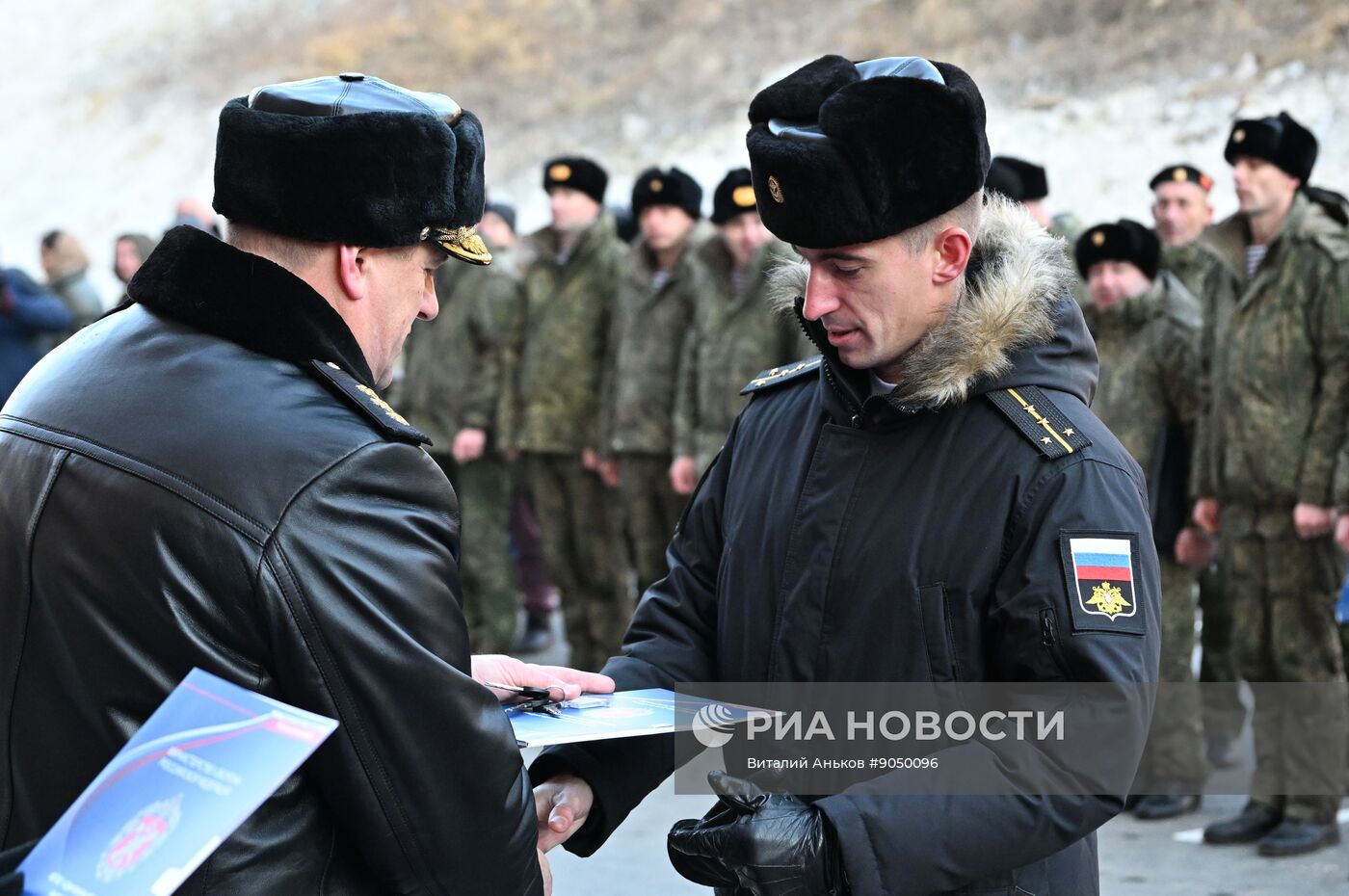 Вручение ключей семьям военнослужащих Тихоокеанского флота