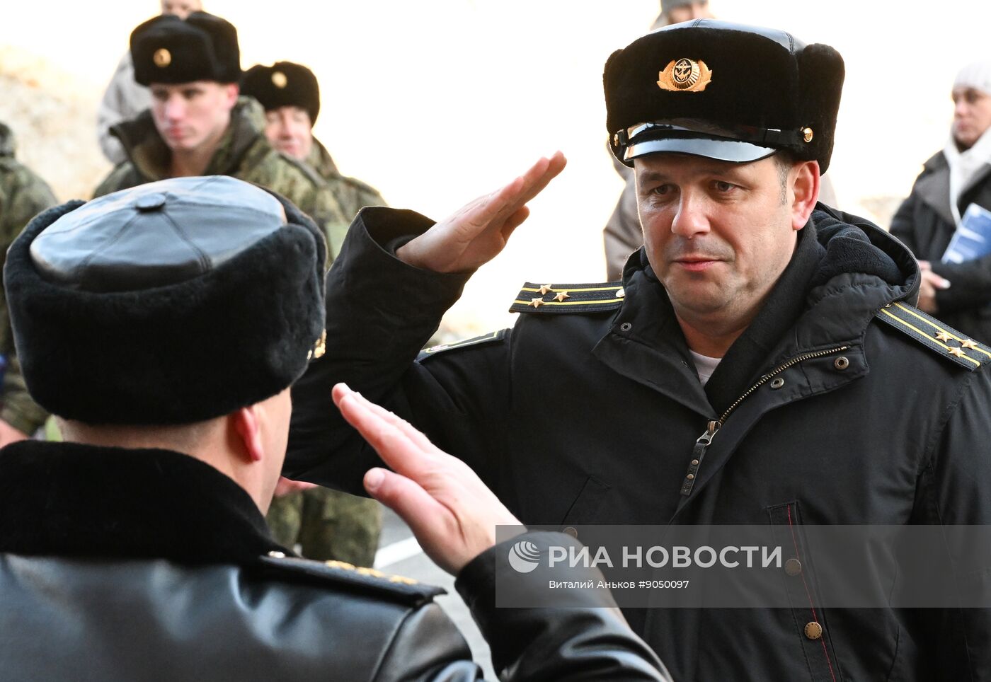 Вручение ключей семьям военнослужащих Тихоокеанского флота