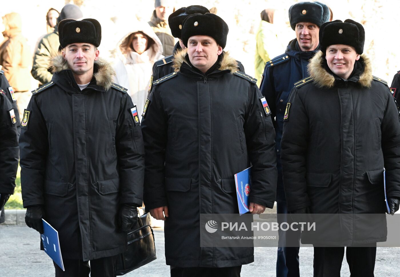 Вручение ключей семьям военнослужащих Тихоокеанского флота