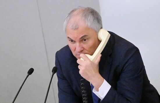 Пленарное заседание Госдумы РФ