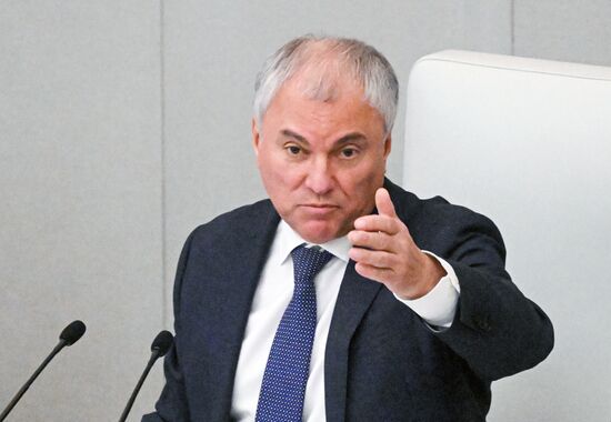 Пленарное заседание Госдумы РФ