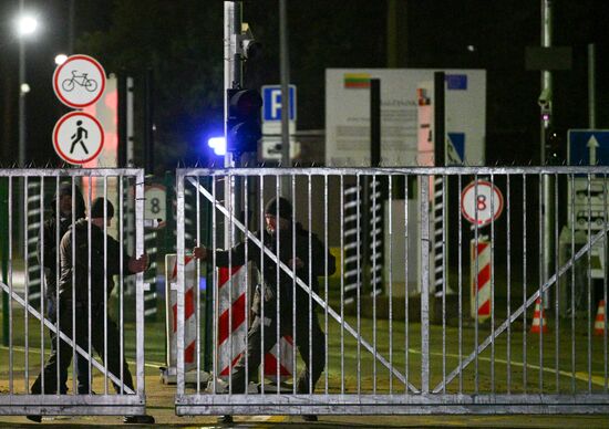 Литва возобновила работу КПП на границе с Белоруссией