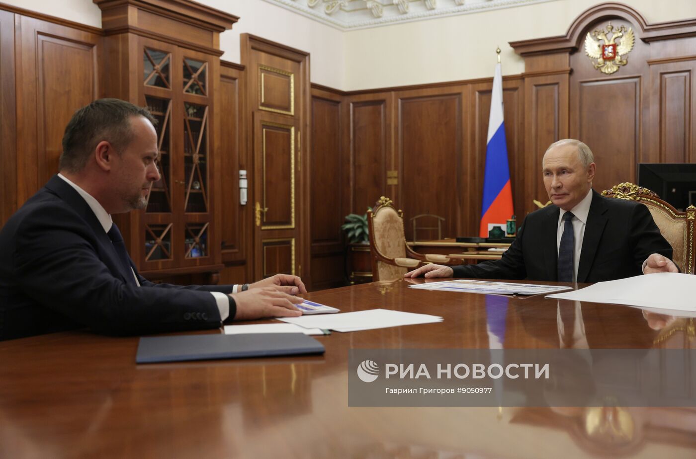 Президент Владимир Путин встретился с министром транспорта Андреем Никитиным