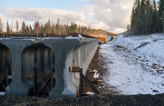 Роботизированная техника на строительстве дороги в Челябинской области