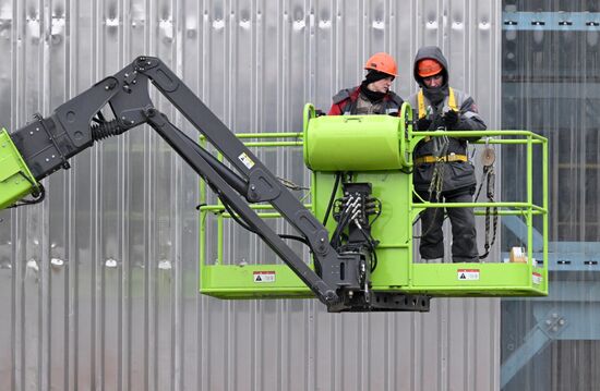 Строительство новых корпусов на Красноярском алюминиевом заводе