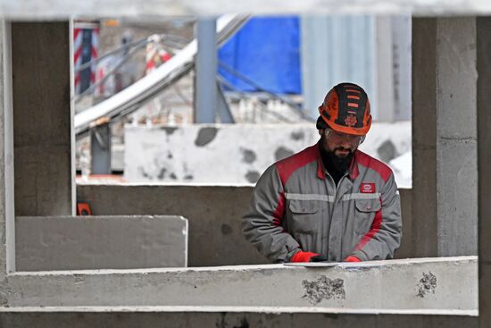 Строительство новых корпусов на Красноярском алюминиевом заводе