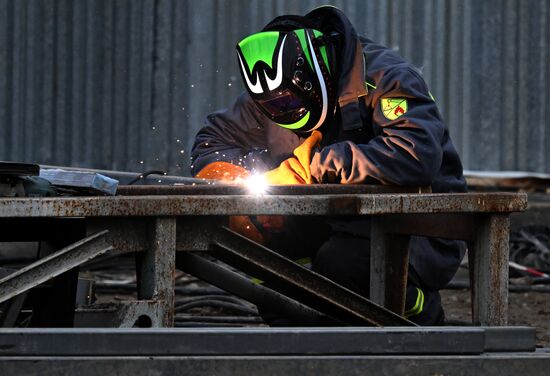 Строительство новых корпусов на Красноярском алюминиевом заводе