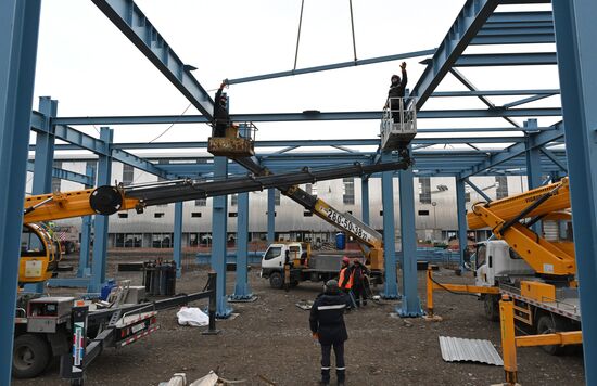 Строительство новых корпусов на Красноярском алюминиевом заводе